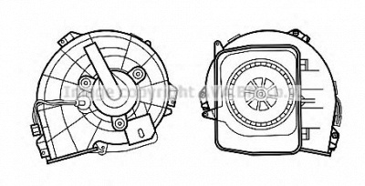 AVA QUALITY COOLING ol8615 -  Электродвигатель, вентиляция салона